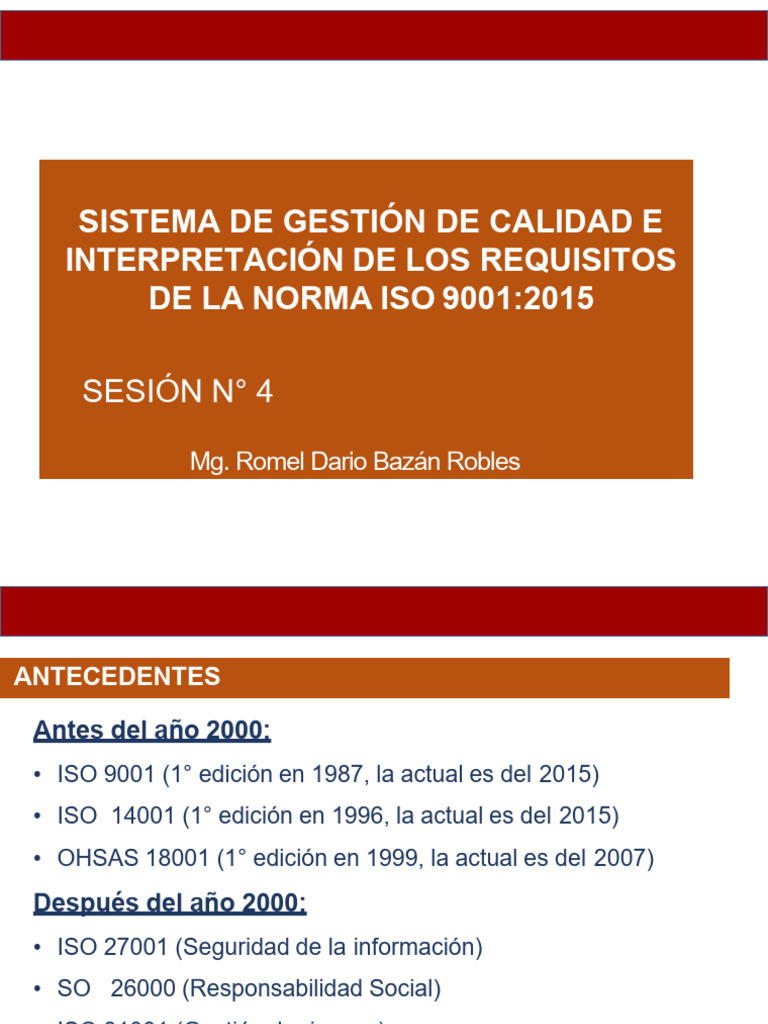 Interpretación de ISO 9001:2015 en Calidad | PDF | Calidad (comercial ...
