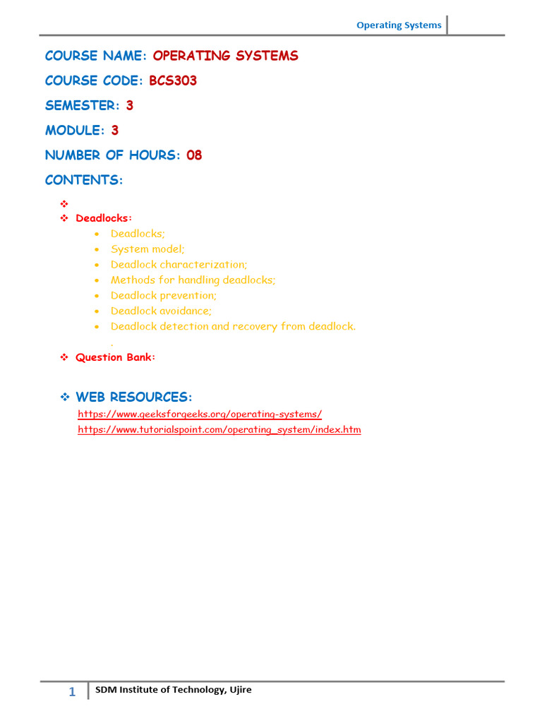 BCS303 Module 3 | PDF | Computing | Concurrent Computing