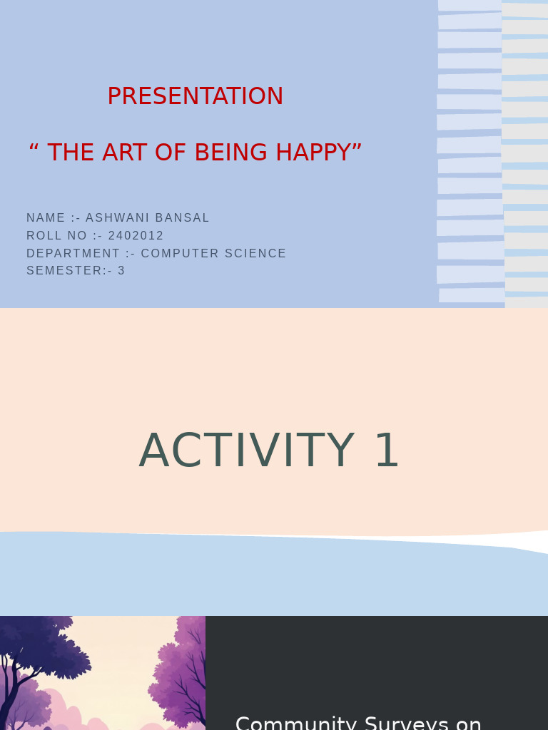 Community Wellness and Mental Health Insights | PDF | Mental Health ...