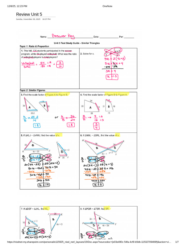 Unit 5 Review Guide | PDF