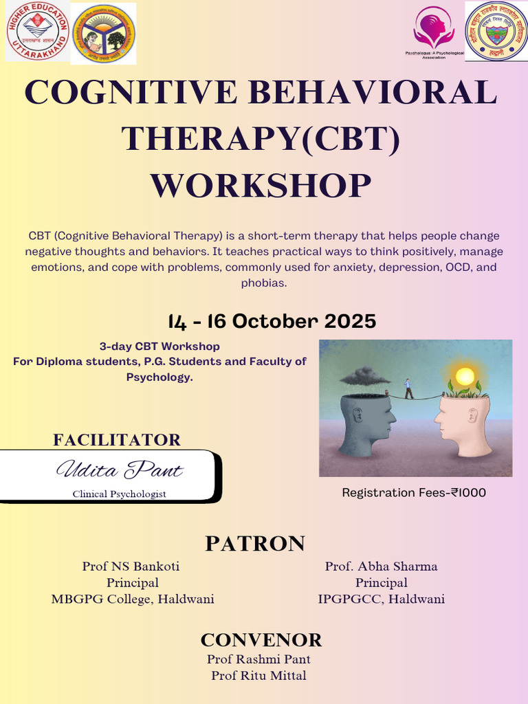 CBT Workshop for Psychology Students | PDF
