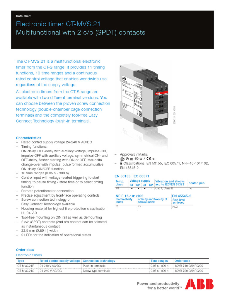 2CDC111123D0201 | PDF | Relay | Switch
