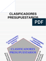 Clasificadores presupuestarios