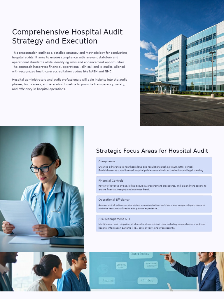 Hospital Audit Strategy and Execution Guide | PDF | Audit | Regulatory ...