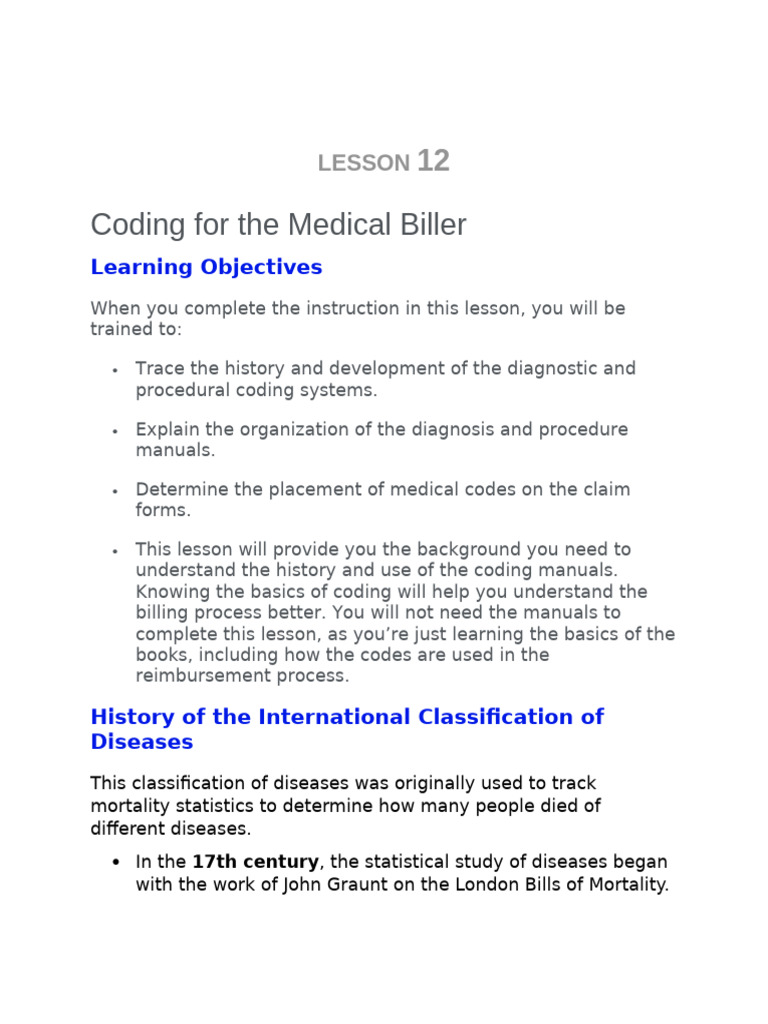 Medical Billing Coding Basics Guide | PDF | Public Services | Health Care