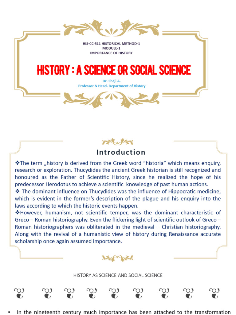 History as Science: Methodology Explained | PDF | Scientific Method ...