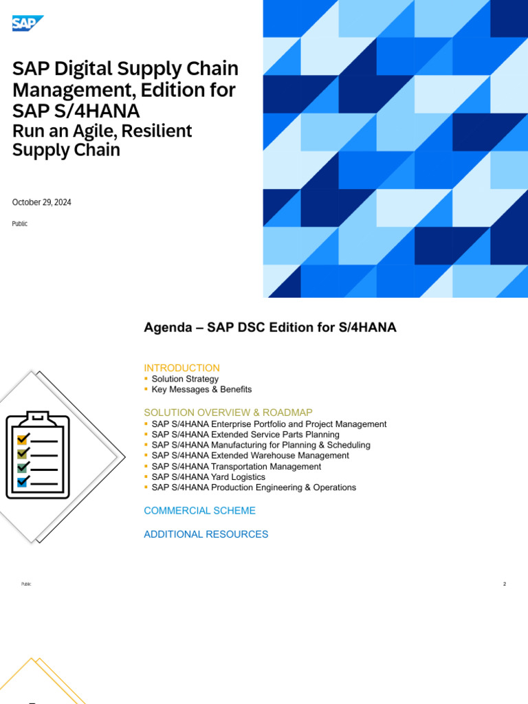 Sap DSC Edition For Sap S4hana Oct2024 Final Ext | PDF | Supply Chain ...