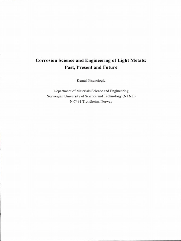 Corrosion in Aluminum Alloys: Insights | PDF | Corrosion | Heat Treating