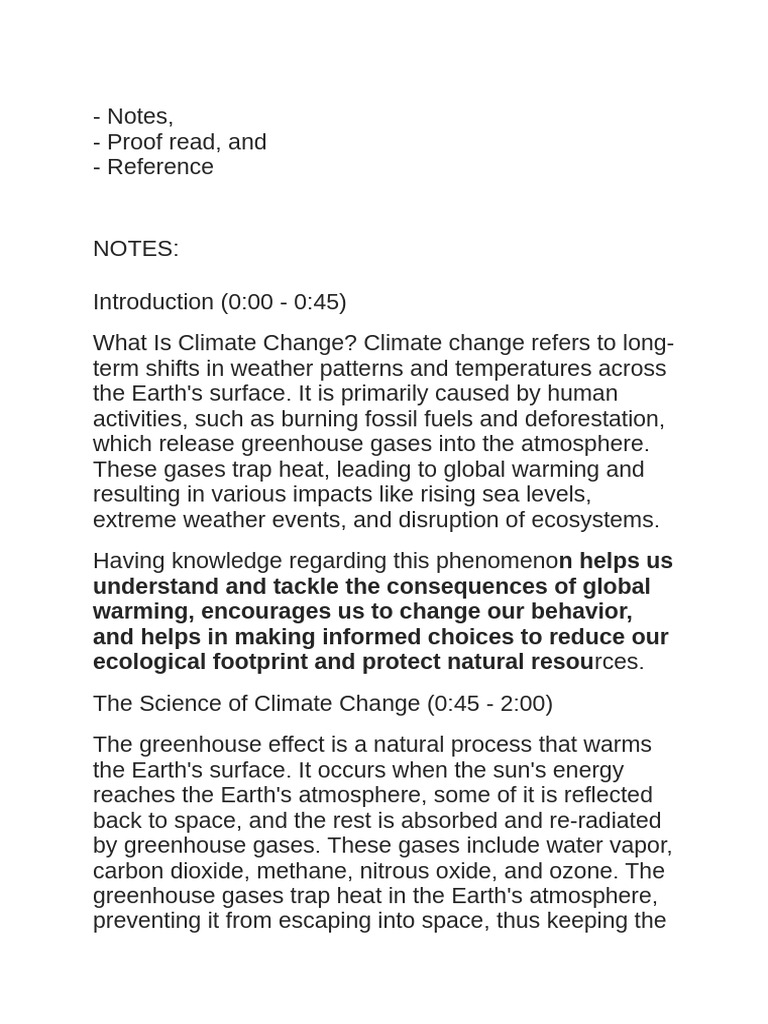 Understanding Climate Change Causes & Solutions | PDF | Climate Change ...