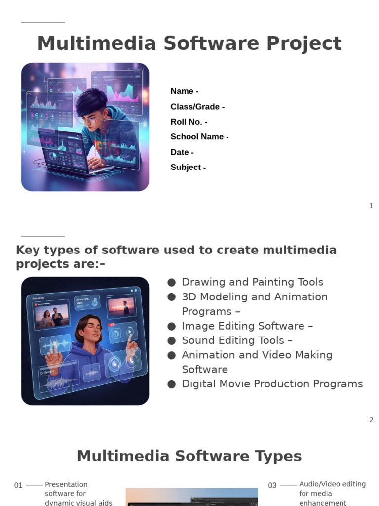 Essential Multimedia Software Guide | PDF | Multimedia | Adobe Photoshop
