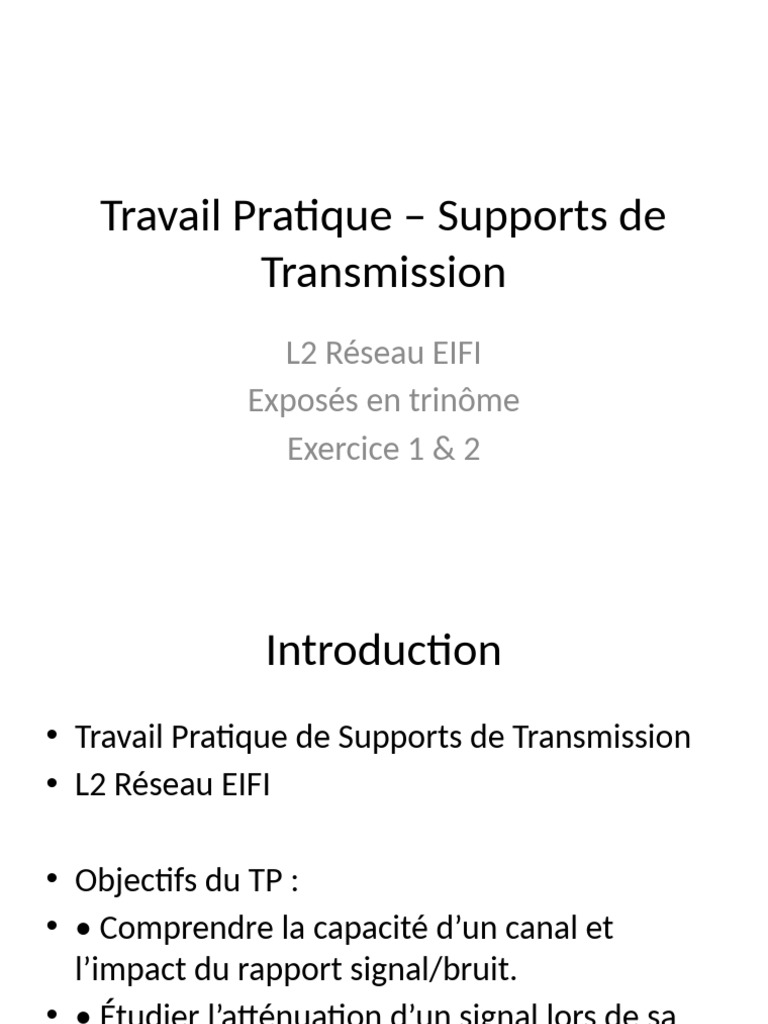 TP Supports Transmission Final | PDF