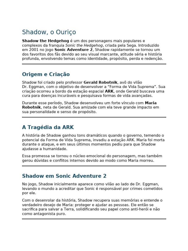 Doc Shadow Ourico | PDF