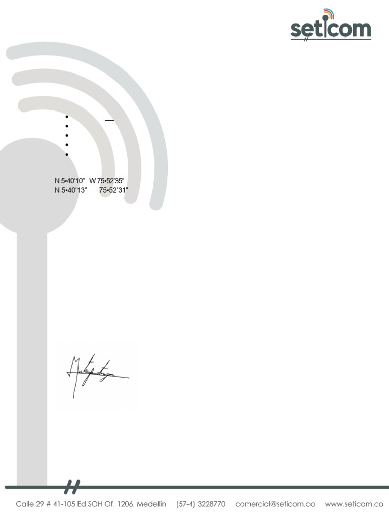 Solicitud de Servicios SETICOM S.A.S | PDF