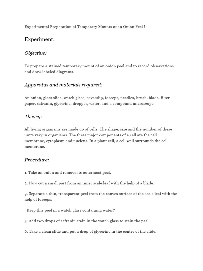 Experiment:: Objective | PDF