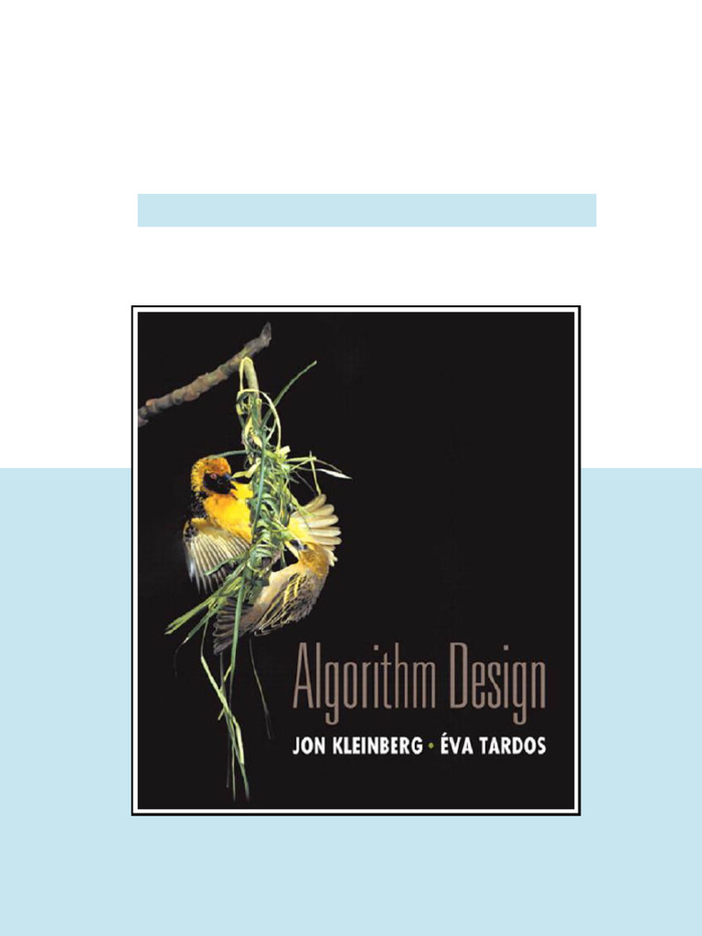 Algorithm Design 1st Edition Complete Edition | PDF
