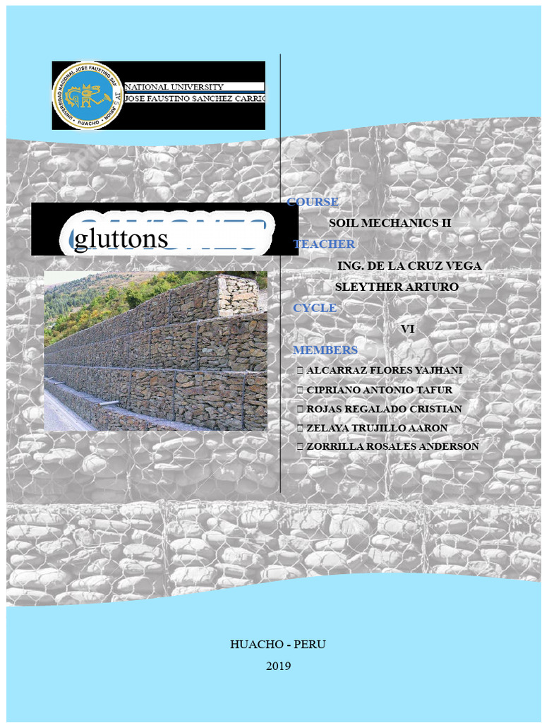 gabion wall | PDF | Corrosion | Wire