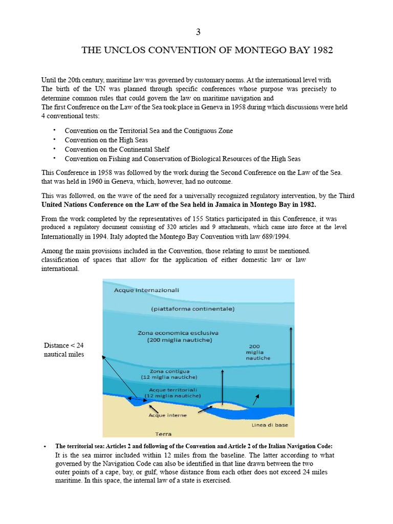 UNCLOS 1982: Key Maritime Law Provisions | PDF | Territorial Waters ...