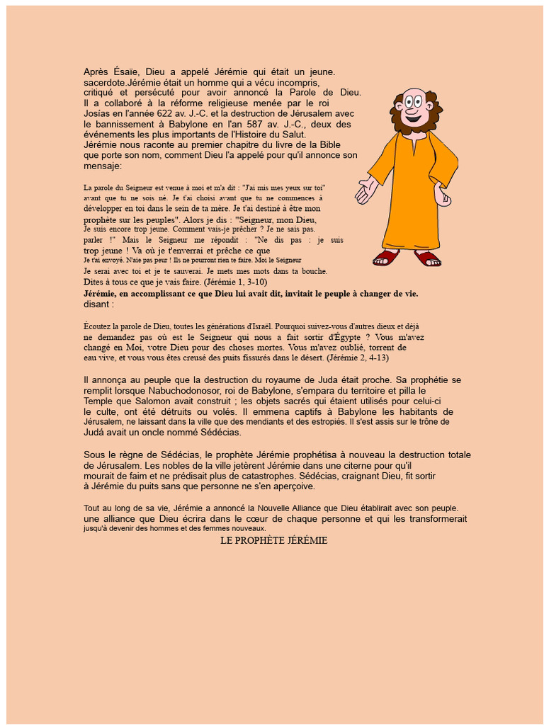 Le Prophète Jérémie : Appel et Destin | PDF | Royaume de Juda
