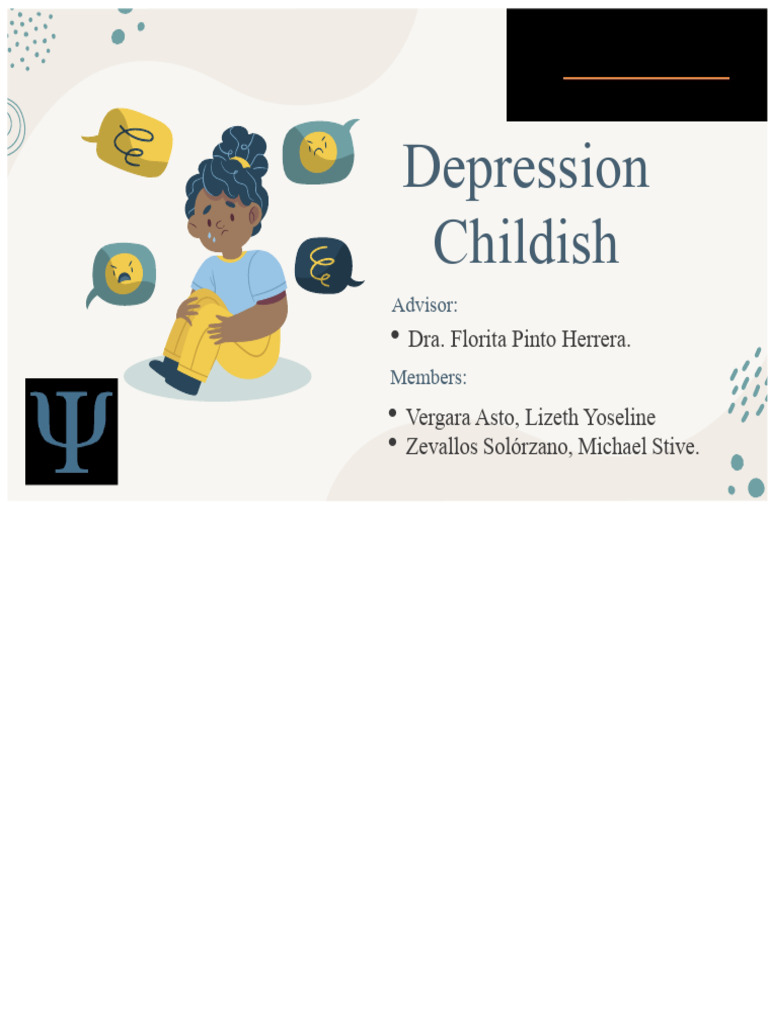 CHILDHOOD DEPRESSION | PDF | Mental Disorder | Major Depressive Disorder