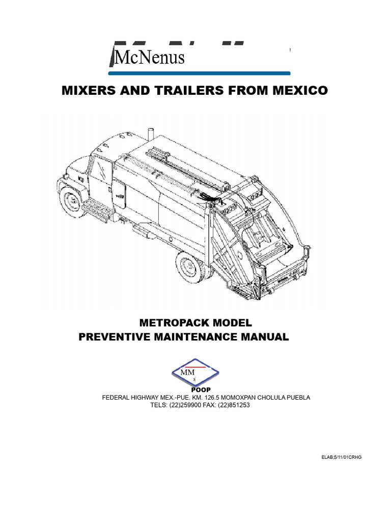 Metropack Preventive Maintenance Manual | PDF | Valve | Pressure ...