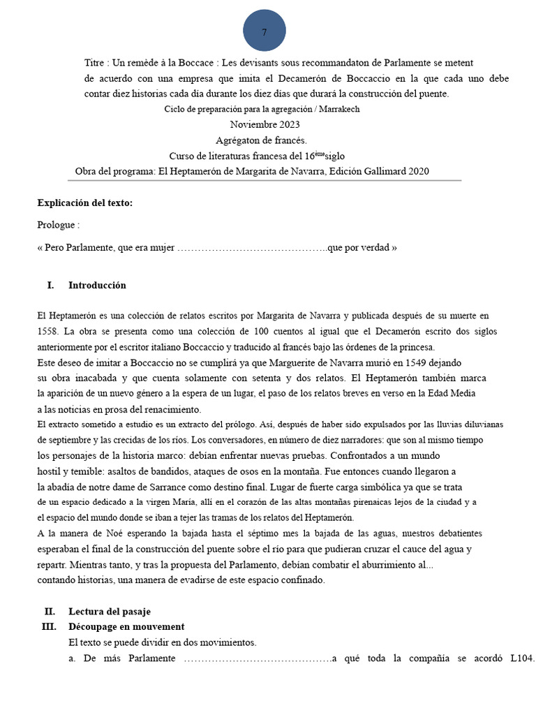 Explic. Prolog. Heptamerón | PDF | El decameron | Dios