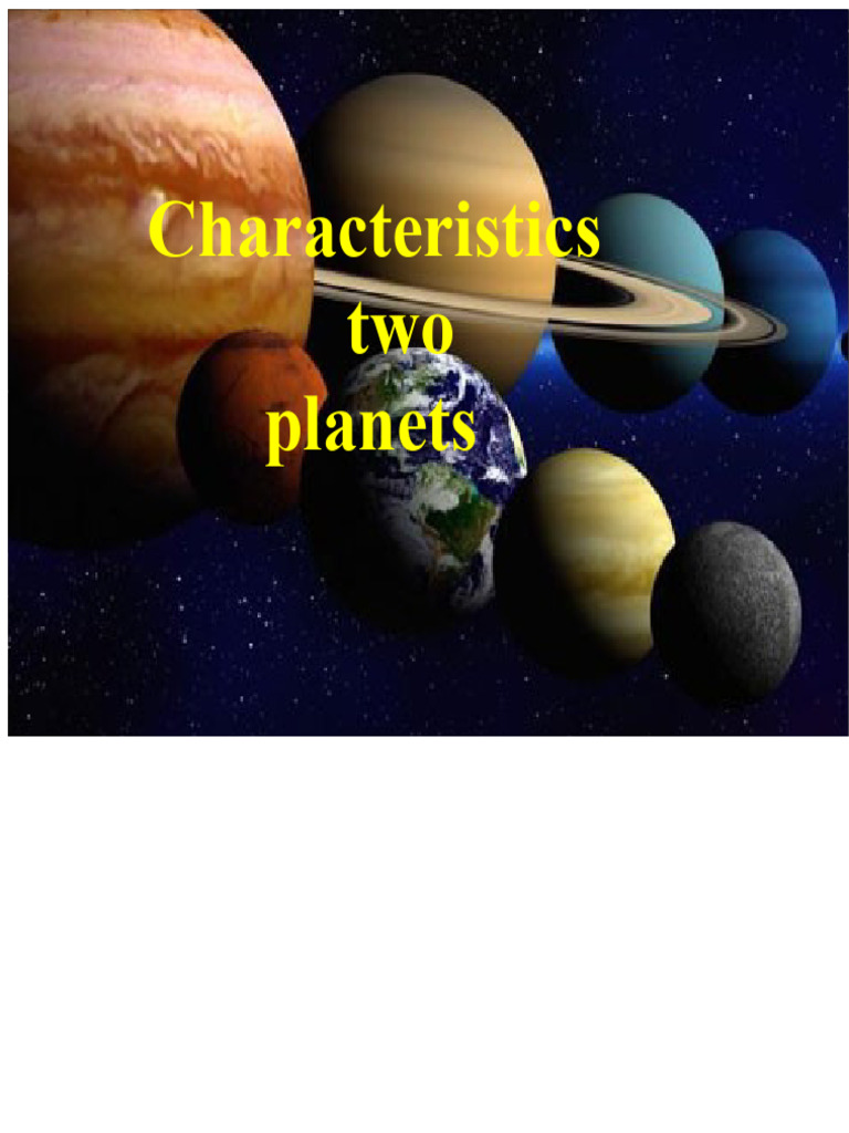 Characteristics of Solar System Planets | PDF | Planets | Atmosphere