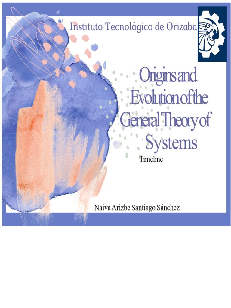 General Theory of Systems Overview | PDF