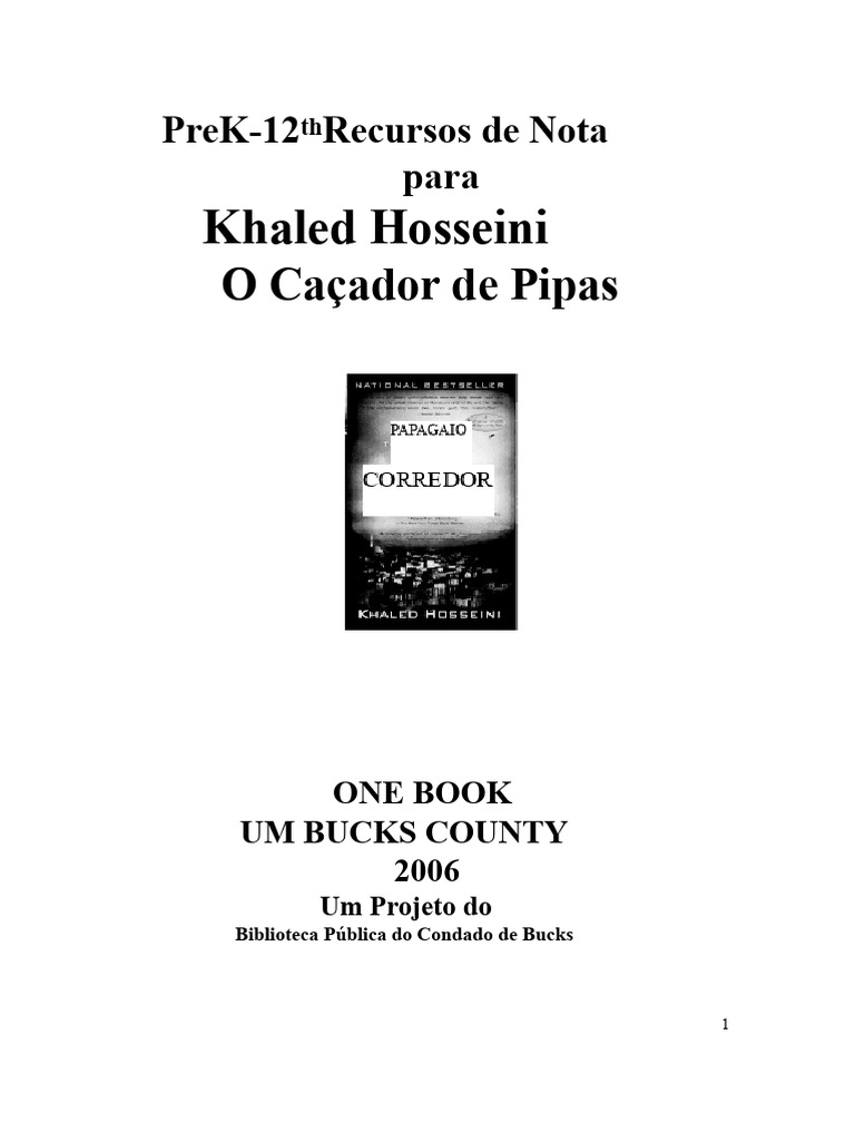 O Caçador de Pipas | PDF | Talibã | Bibliotecas