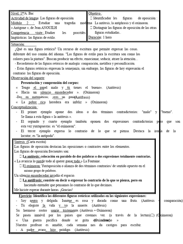 Figura de Oposición Antígona | PDF