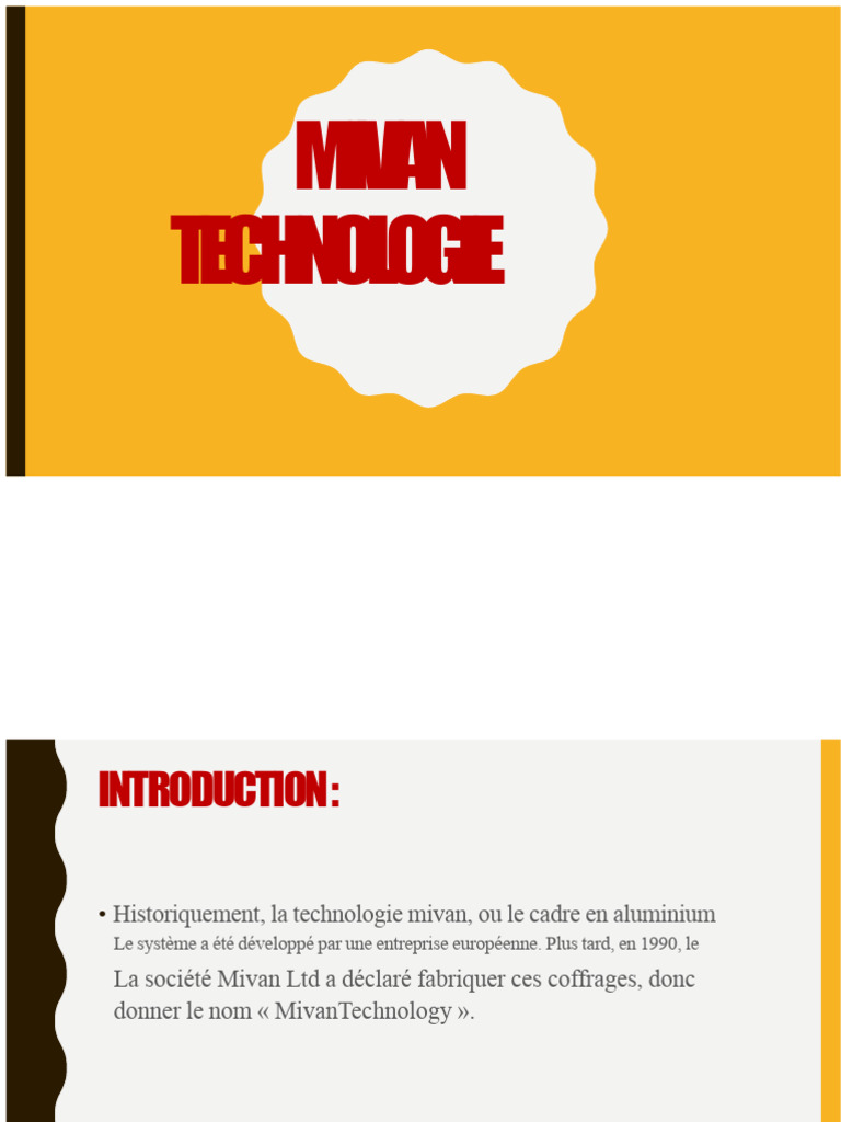 Avantages et inconvénients de la technologie Mivan | PDF | Béton | Acier