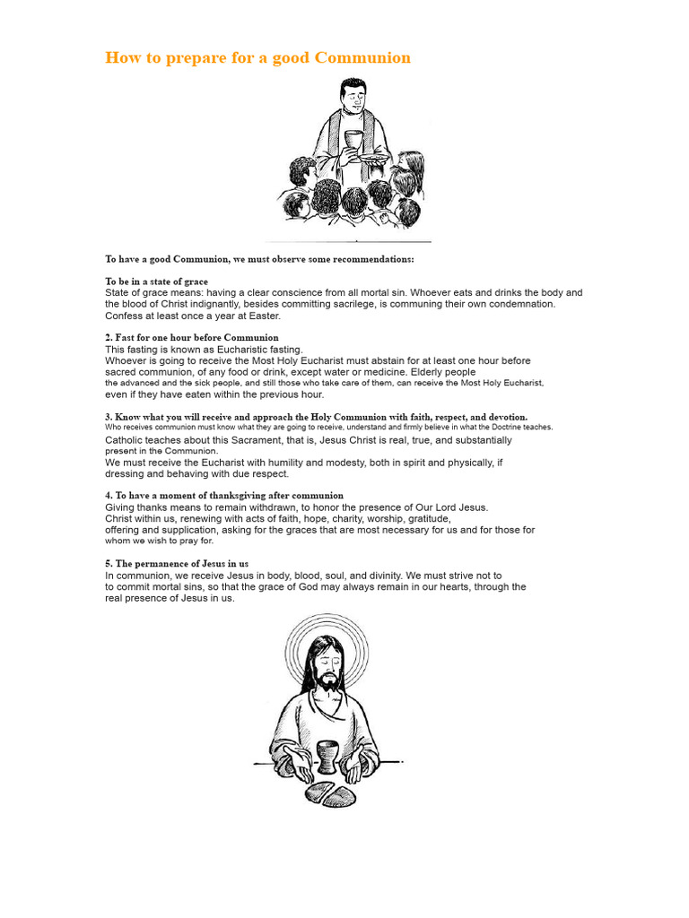 Preparing for a Meaningful Communion | PDF