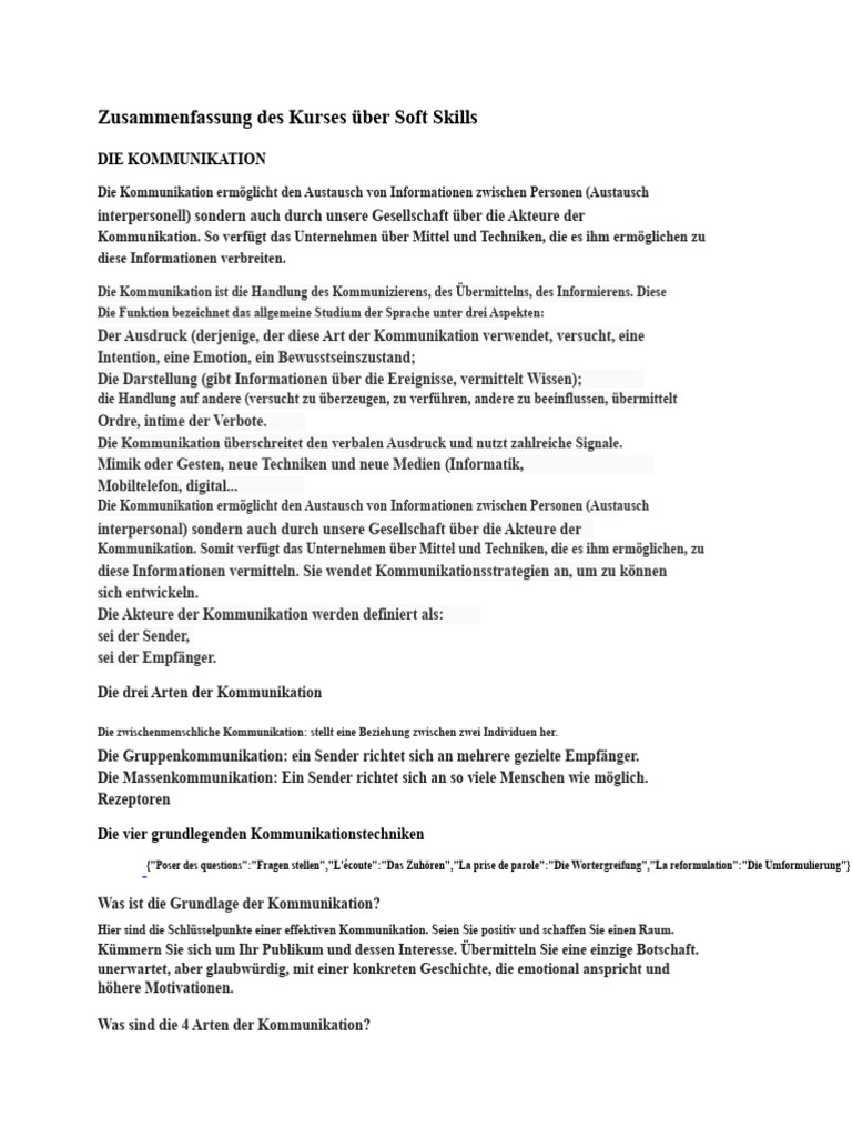 Zusammenfassung 6 Buchstaben