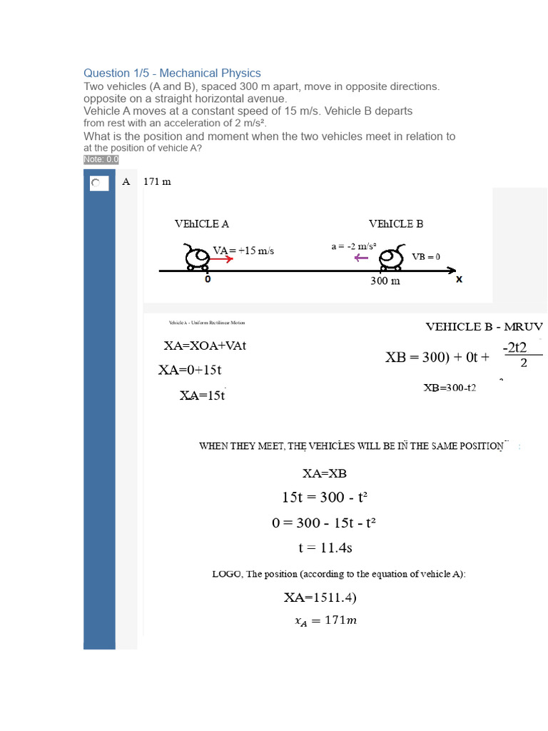 Mechanical Physics Problem Set | PDF | Dynamics (Mechanics) | Physical ...