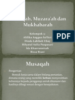 Musaqah, Muzara’ah dan Mukhabarah
