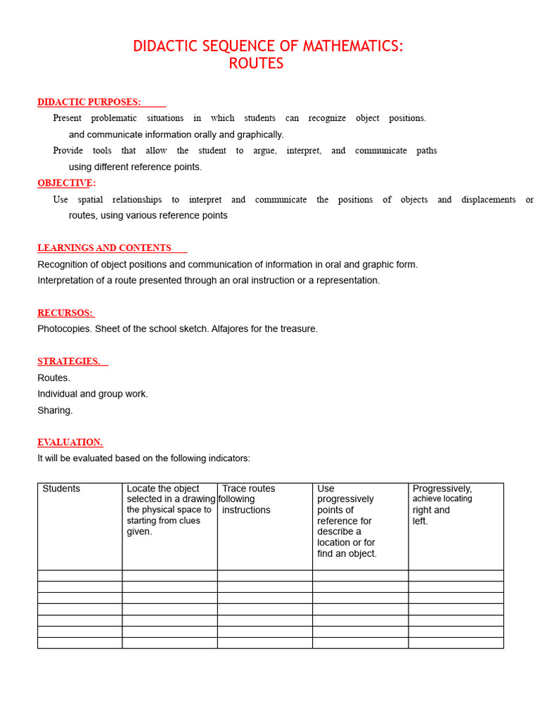 Teaching Spatial Relationships in Math | PDF | Information | Drawing