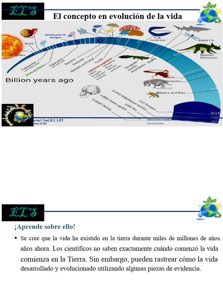 Evolución y origen de la vida terrestre | PDF | Evolución | Organismos