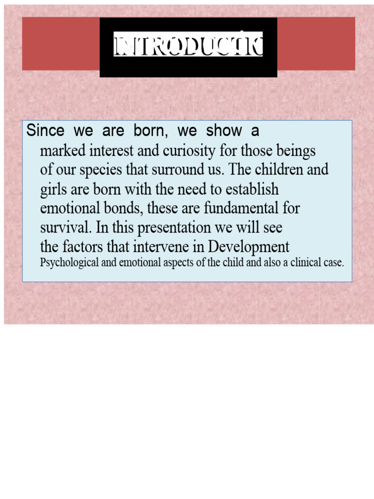 Factors Influencing Child Psychoaffective Development | PDF | Emotions ...