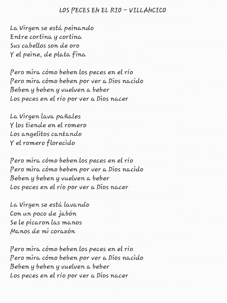 Los Peces en El Rio - Letra | PDF