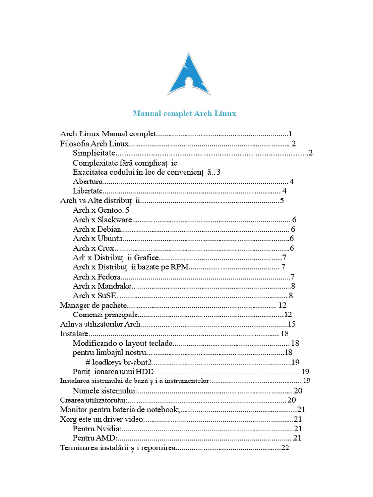 Manualul Complet Arch Linux | PDF
