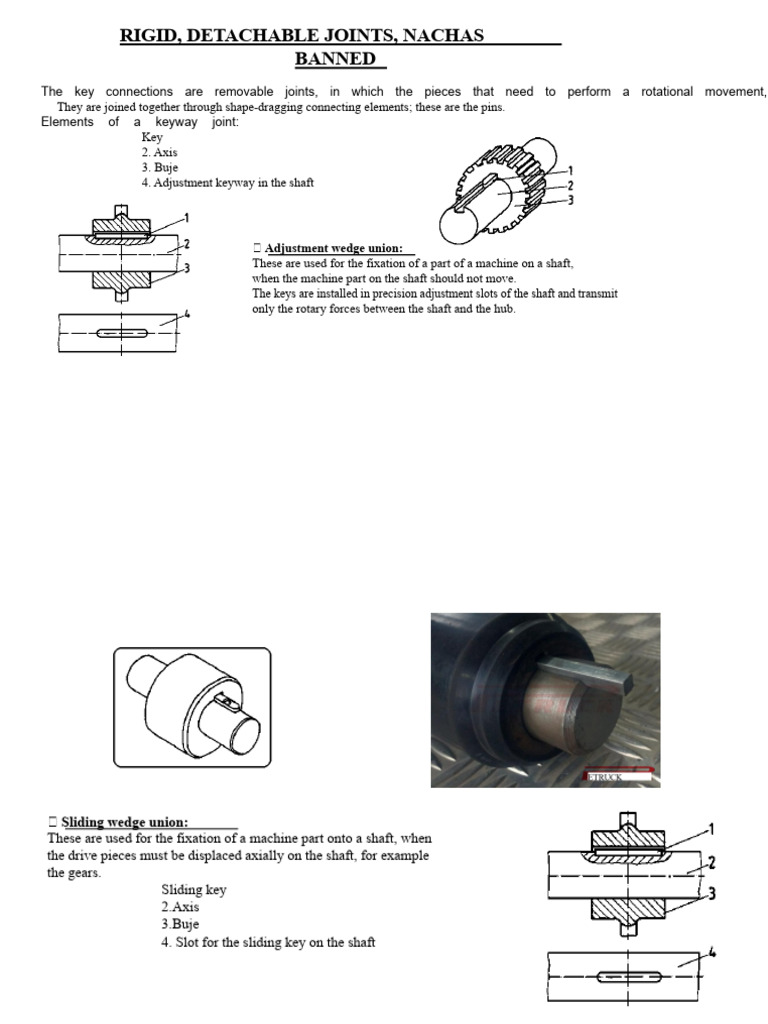 Rigid and Movable Joint Types Explained | PDF | Machines | Manufactured ...