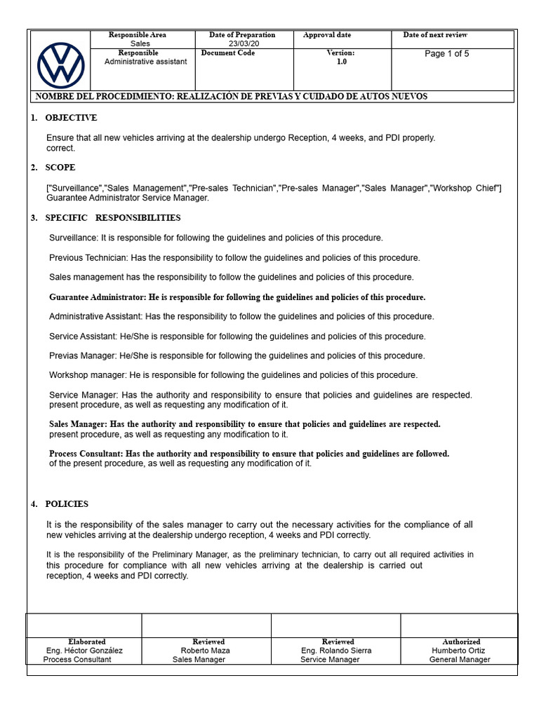 PRELIMINARY PROCEDURE | PDF