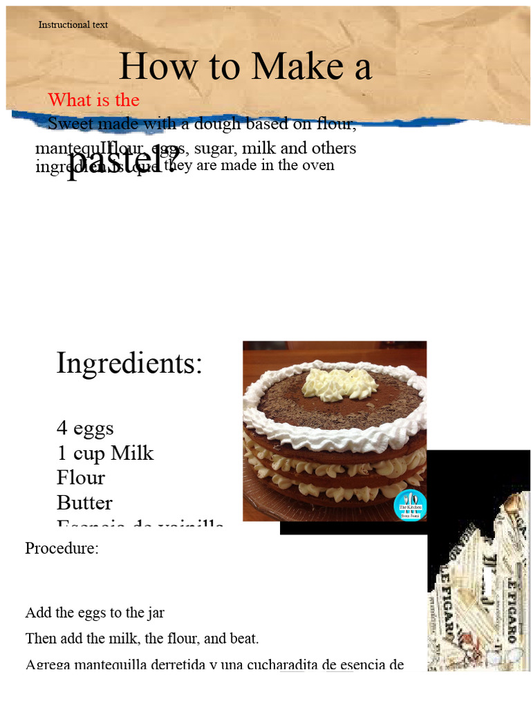 How to Make a Cake | PDF