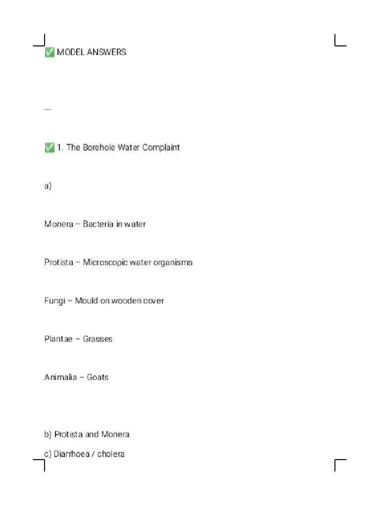 Model Answers | PDF