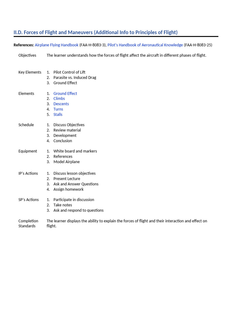 Forces of Flight and Aircraft Maneuvers | PDF | Lift (Force) | Flight