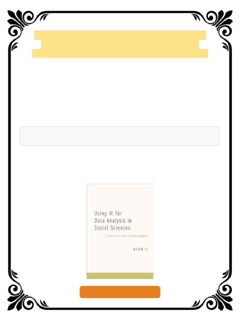 Using R For Data Analysis In Social Sciences: A Research Project ...