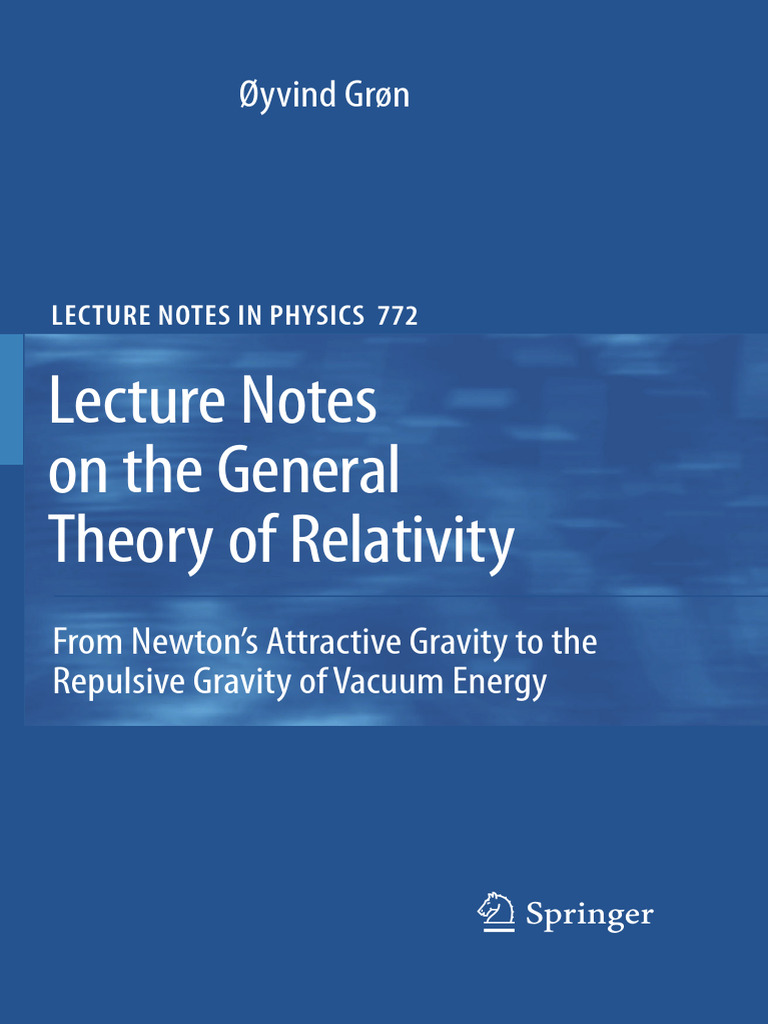 General Relativity Lecture Notes | PDF | Differential Geometry ...