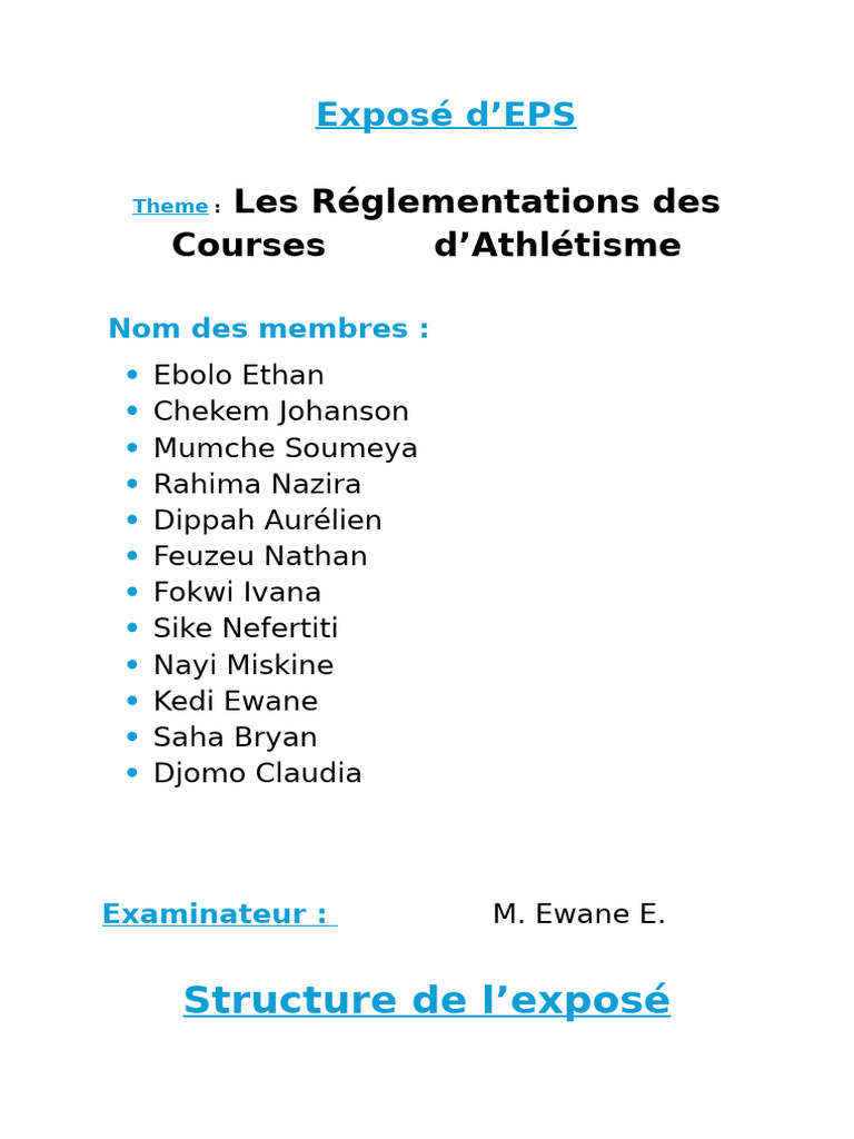Réglementations des Courses d'Athlétisme | PDF | Athlétisme | Dopage ...