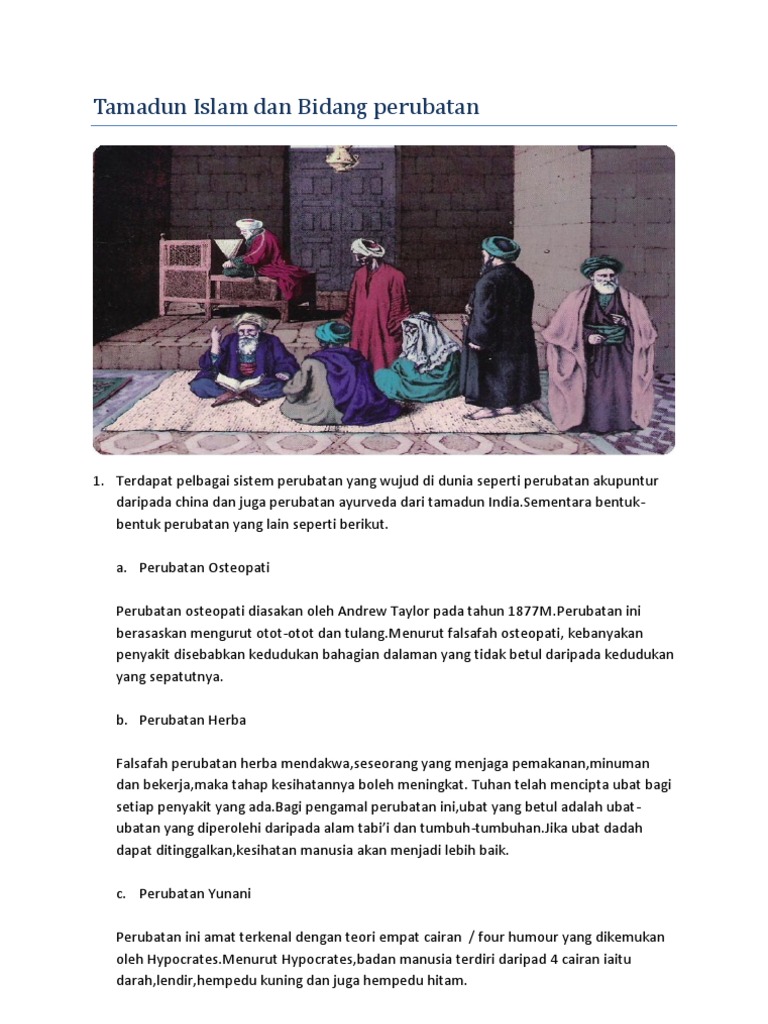 Tamadun Islam Dan Bidang Perubatan Pdf