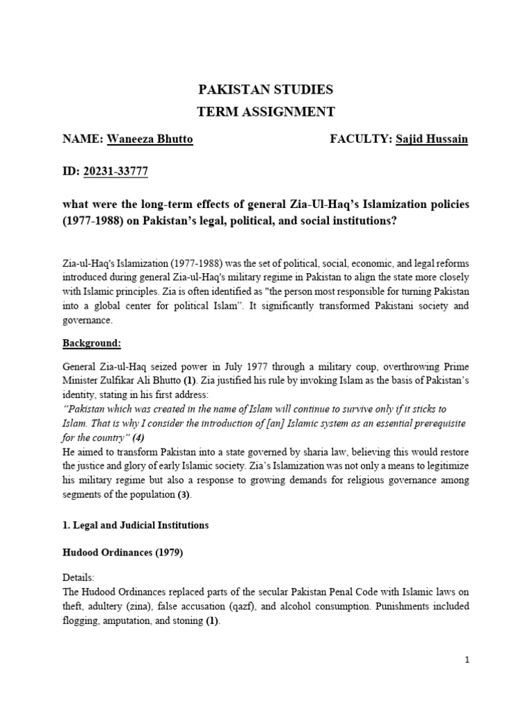Pst Assignment | PDF | Sharia | Sectarianism