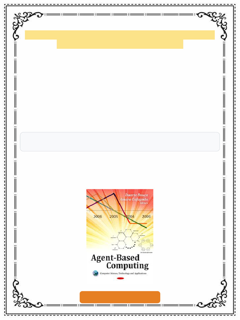 Agent Based Computing 1st Edition Duarte Bouca ebook printable pdf ...